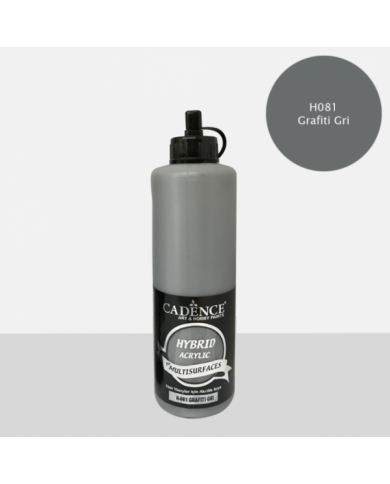 HYBRİT (MULTİ SURFACE) BOYA GRAFITI GRİ 500 ML HH-81