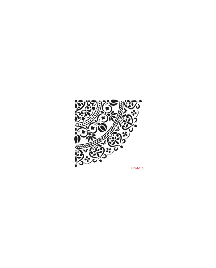 HOME DECOR MİDİ STENCİL 22*22 CM HDM-110