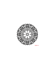 HOME DECOR MİDİ STENCİL 22*22 CM HDM-114