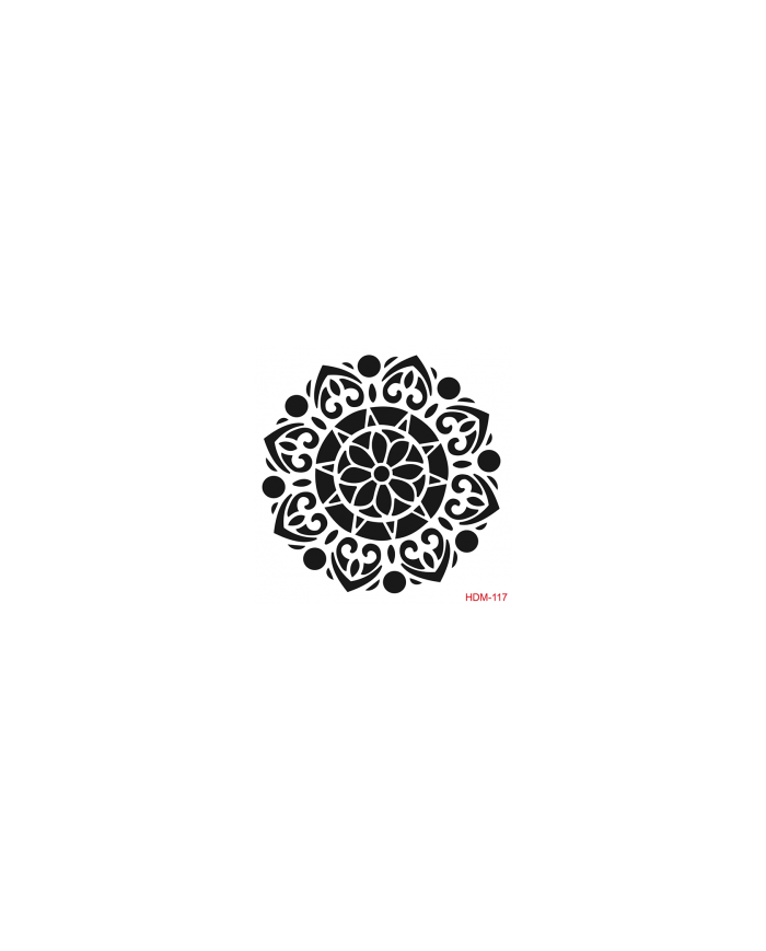 HOME DECOR MİDİ STENCİL 22*22 CM HDM-117