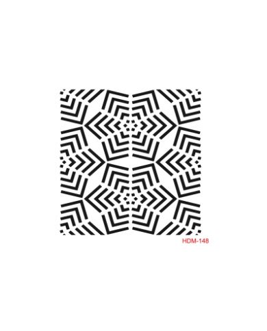HOME DECOR MİDİ STENCİL 22*22 CM HDM-148