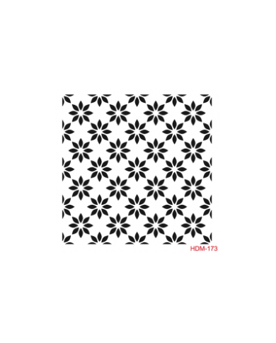 HOME DECOR MİDİ STENCİL 22*22 CM HDM-173