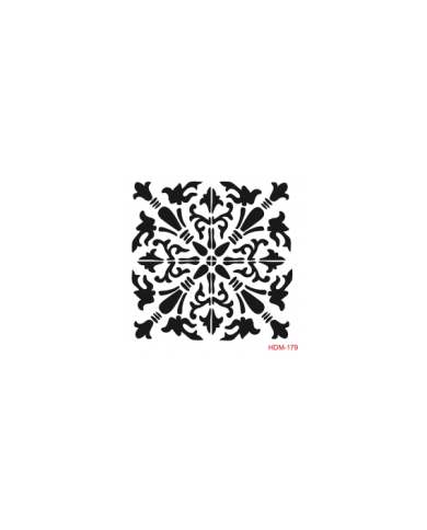 HOME DECOR MİDİ STENCİL 22*22 CM HDM-179