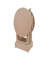 SP6 2'Lİ OVAL SEHPA AHŞAP OBJE