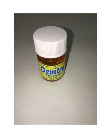 DEVİTRA CAM BOYASI SARI 20ml