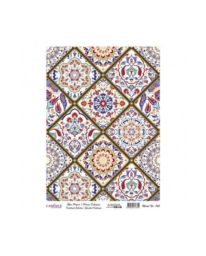 PİRİNÇ DEKOPAJ 29*42 CM MODEL 705