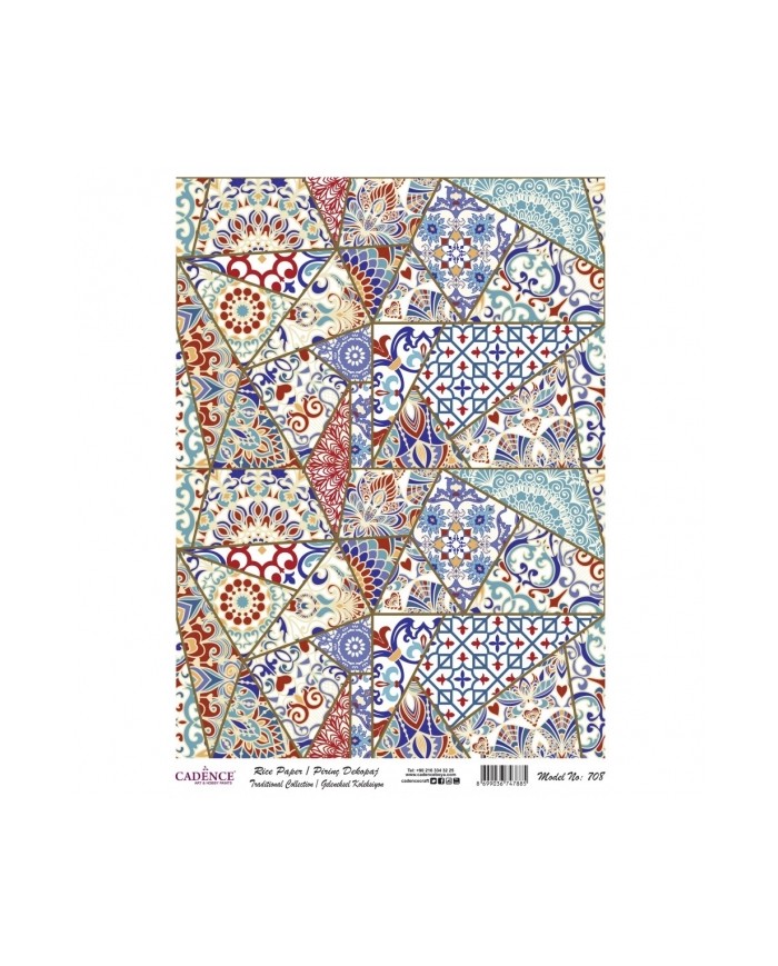 PİRİNÇ DEKOPAJ 29*42 CM MODEL 708