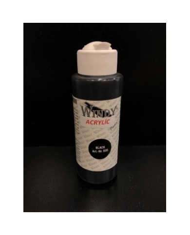 WİNDY AKRİLİK BOYA - SİYAH 70 ML