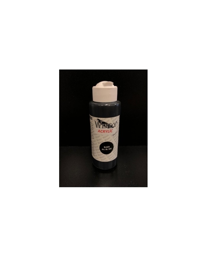 WİNDY AKRİLİK BOYA - SİYAH 70 ML