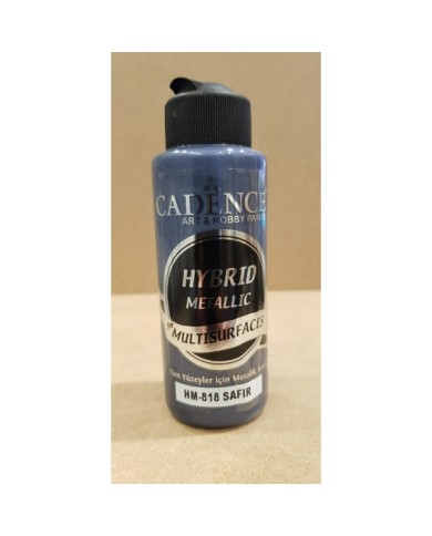 HYBRİD (MULTİSURFACE) METALİK BOYA  SAFİR 120 ML HM-818