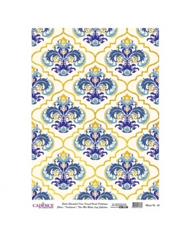 DESENLİ ALTIN VARAK PİRİNÇ DEKOPAJ 30*42 CM MODEL 034