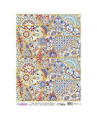 DESENLİ ALTIN VARAK PİRİNÇ DEKOPAJ 30*42 CM MODEL 041
