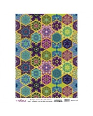 DESENLİ ALTIN VARAK PİRİNÇ DEKOPAJ 30*42 CM MODEL 024