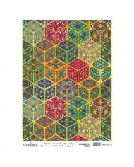 DESENLİ ALTIN VARAK PİRİNÇ DEKOPAJ 30*42 CM MODEL 025