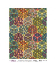 DESENLİ ALTIN VARAK PİRİNÇ DEKOPAJ 30*42 CM MODEL 026