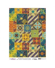 DESENLİ ALTIN VARAK PİRİNÇ DEKOPAJ 30*42 CM MODEL 027