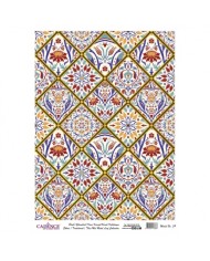 DESENLİ ALTIN VARAK PİRİNÇ DEKOPAJ 30*42 CM MODEL 039