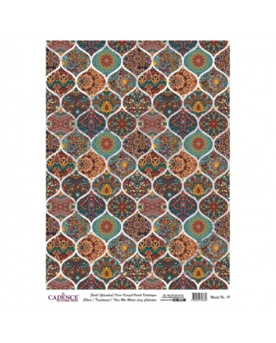 DESENLİ GÜMÜŞ VARAK PİRİNÇ DEKOPAJ 30*42 CM MODEL 019
