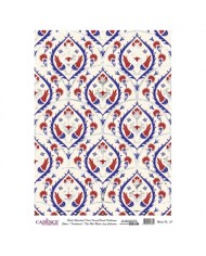DESENLİ GÜMÜŞ VARAK PİRİNÇ DEKOPAJ 30*42 CM MODEL 037