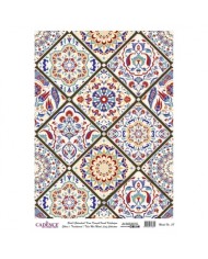 DESENLİ GÜMÜŞ VARAK PİRİNÇ DEKOPAJ 30*42 CM MODEL 038