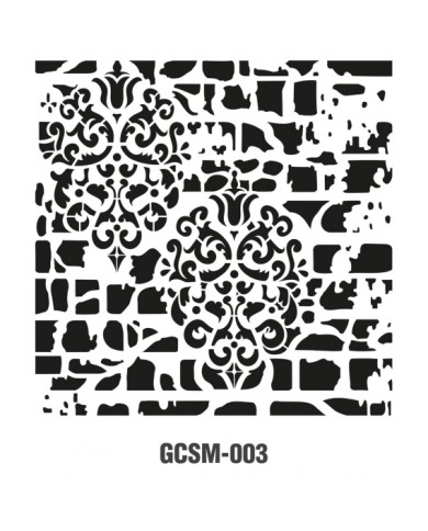 GRUNGE STENCIL MİNİ GCSM-003 25X25