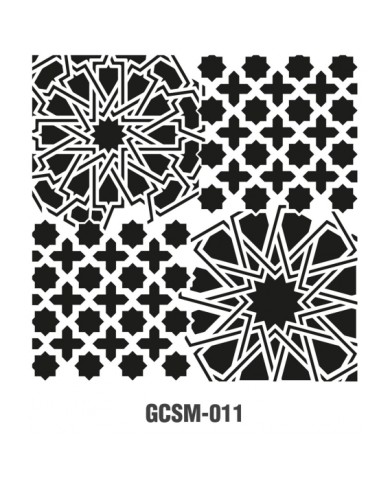 GRUNGE STENCIL MİNİ GCSM-011 25X25