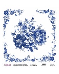 Model K007 Dünya'nın Mavi Tonları Pirinç Kağıt Dekopaj 60x62