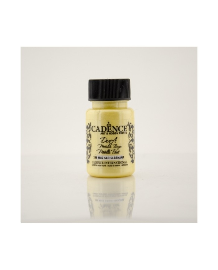 Dora Metalik Boya 50ML Muz Sarısı D-200