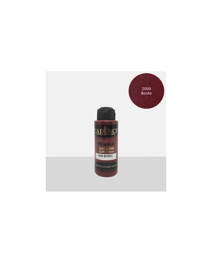 PREMİUM AKRİLİK BOYA BORDO 70 ML. - 2000
