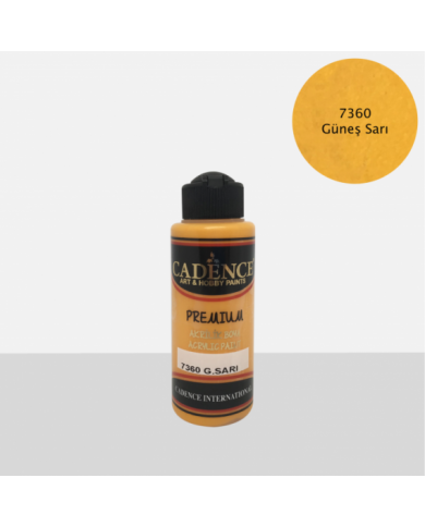 PREMİUM AKRİLİK BOYA GÜNEŞ SARI 70 ML. - 7360