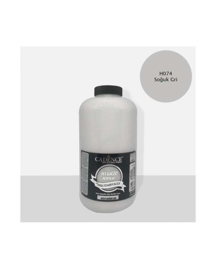 OPAK MULTİSURFACE (HYBRİD)BOYA 2 LİTRE H074- SOĞUK GRİ