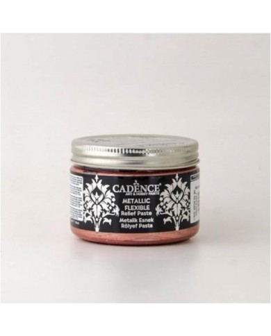 CADENCE METALİK ESNEK RÖLYEF PASTA ROSE GOLD 150 ML
