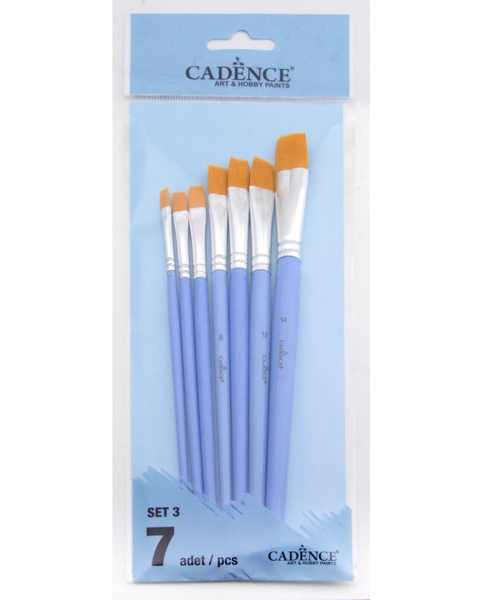 CADENCE 7'Lİ FIRÇA SETİ ( SET 3 ) CADENCE 7'Lİ FIRÇA SETİ ( SET 3 )