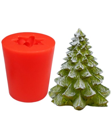 Çam Ağacı 3D Silikon Mum Kalıbı M-81