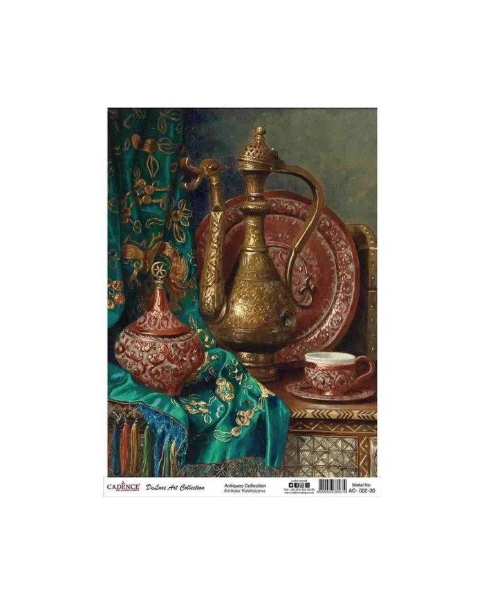 CADENCE DELUXE ART ANTİKALAR PİRİNÇ DEKOPAJ MODEL AC-002 (60X85)
