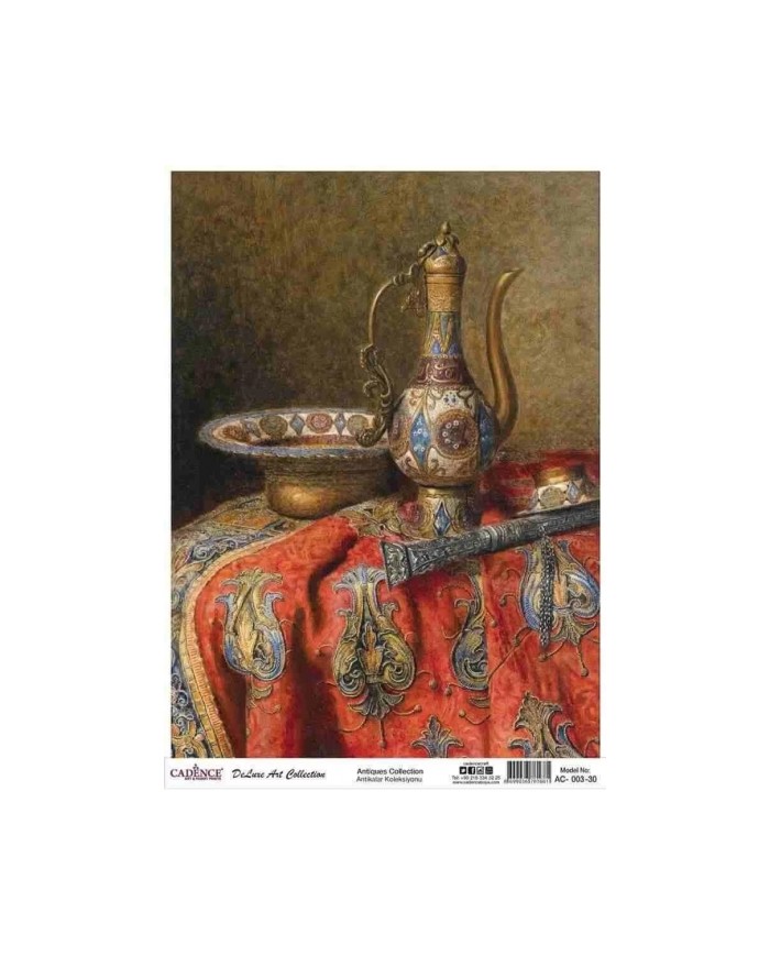 CADENCE DELUXE ART ANTİKALAR PİRİNÇ DEKOPAJ MODEL AC-003 (60X85)