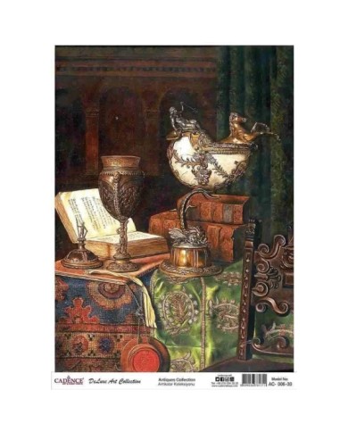 CADENCE DELUXE ART ANTİKALAR PİRİNÇ DEKOPAJ MODEL AC-006 (60X85)