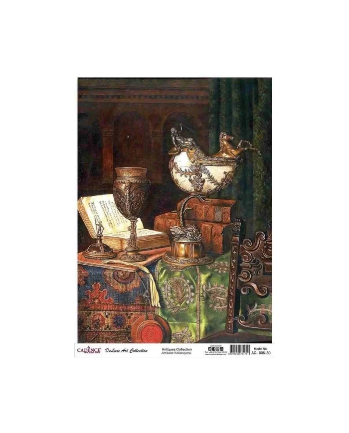 CADENCE DELUXE ART ANTİKALAR PİRİNÇ DEKOPAJ MODEL AC-006 (60X85)