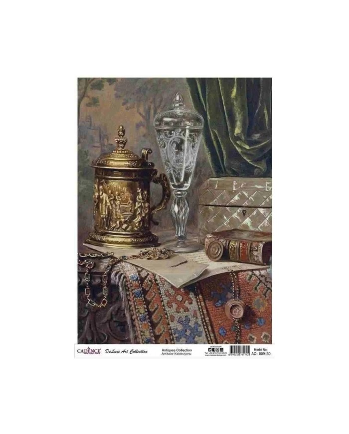 CADENCE DELUXE ART ANTİKALAR PİRİNÇ DEKOPAJ MODEL AC-009 (30X42)