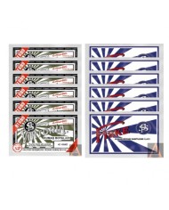 TOZ KUMAŞ BOYASI SET (6 HAKİ + 6 FİSKE)