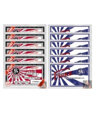 TOZ KUMAŞ BOYASI SET (6 KIRMIZI + 6 FİSKE)