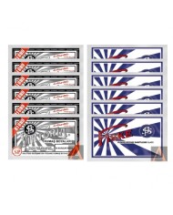 TOZ KUMAŞ BOYASI SET (6 KOYU KURŞUNİ + 6 FİSKE)