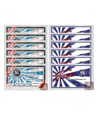 TOZ KUMAŞ BOYASI SET (6 KOYU MAVİ + 6 FİSKE)