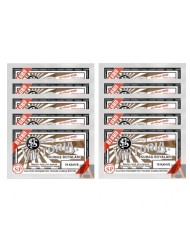 TOZ KUMAŞ BOYASI KAHVE 10 'LU SET