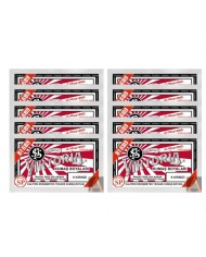 TOZ KUMAŞ BOYASI KIRMIZI 10 'LU SET