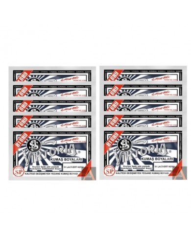 TOZ KUMAŞ BOYASI KOYU LACİVERT 10 'LU SET