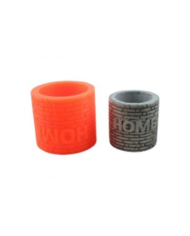 Home Yazılı Beton Saksı Silikon Kalıbı B-56