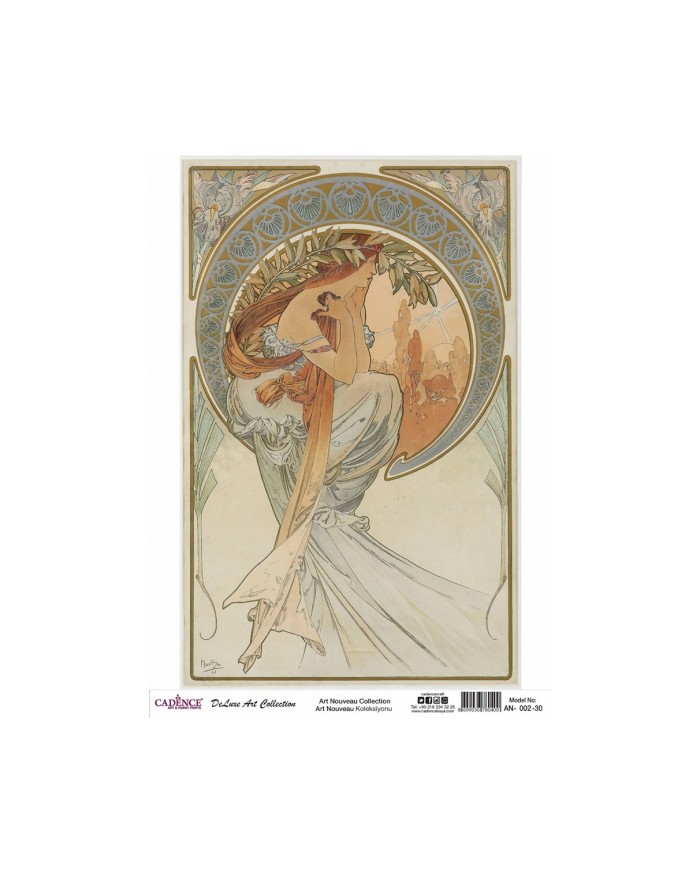ART NOUVEAU KOLEKSİYONU AN-02 30X42CM