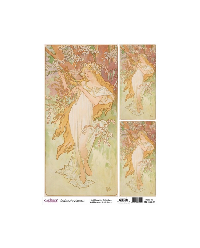 ART NOUVEAU KOLEKSİYONU AN-06 30X42CM