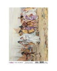 CADENCE DELUXE ART AVRUPA'DA YAŞAM PİRİNÇ DEKOPAJ MODEL EL-005 (30X42)